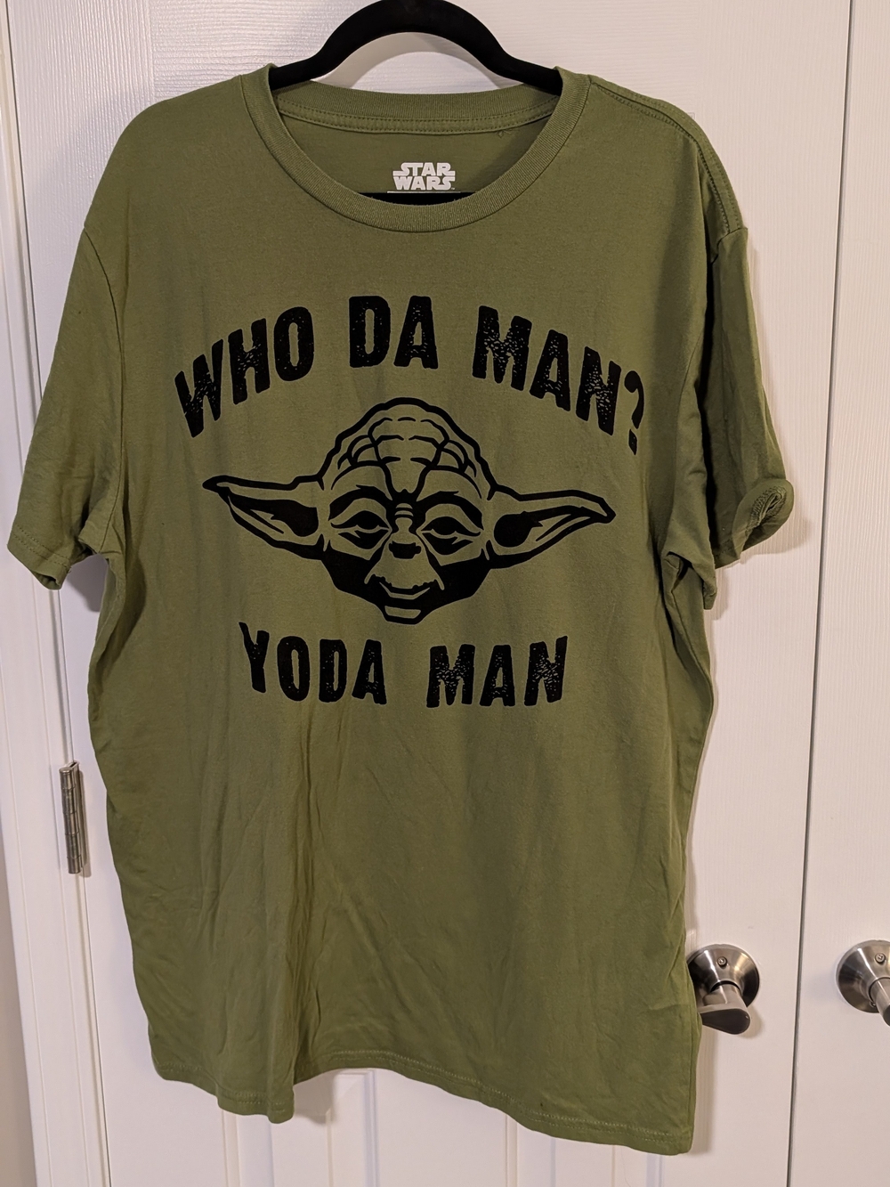 MAD Engine Star Wars Olive & Black Yoda Graphic Tee XLT